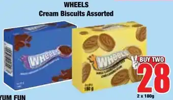 Boxer Superstores Wheels Cream Biscuits Assorted offer