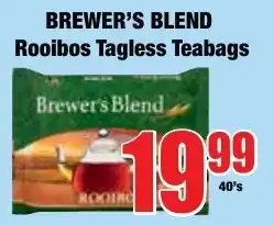 Boxer Superstores Brewer's Blend Rooibos Tagless Teabags offer