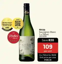 Makro’s liquor Nitida Sauvignon Blanc offer