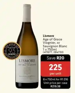 Makro’s liquor Lismore Age of Grace Viognier, or Sauvignon Blanc offer