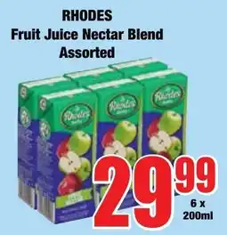 Boxer Superstores Rhodes Fruit Juice Nectar Blend Assorted offer