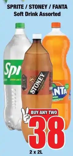 Boxer Superstores Sprite/ Stoney/ Fanta Soft Drink Assorted offer