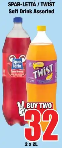 Boxer Superstores Spar-letta/ Twist Soft Drink Assorted offer