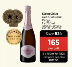 Makro’s liquor Kleine Zalze Cap Classique Range offer