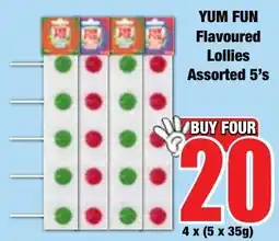 Boxer Superstores Yum Fun Flavoured Lollies Assorted offer