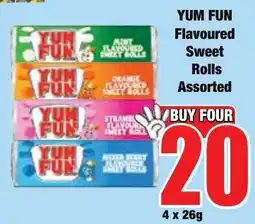 Boxer Superstores Yum Fun Flavoured Sweet Rolls Assorted offer