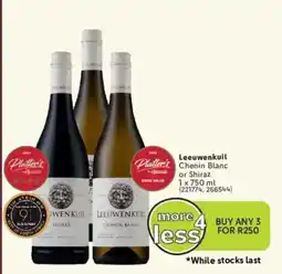 Makro’s liquor Leeuwenkuil Platter's Chenin Blanc or Shiraz offer