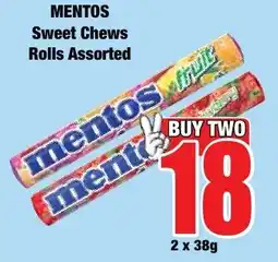 Boxer Superstores Mentos Sweet Chews Rolls Assorted offer