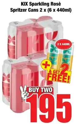 Boxer Superstores KIX Sparkling Rosè Spritzer Cans offer