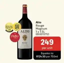 Makro’s liquor Alto Rouge Magnum offer