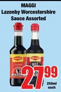 Boxer Superstores Maggi Lazenby Worcestershire Sauce Assorted offer