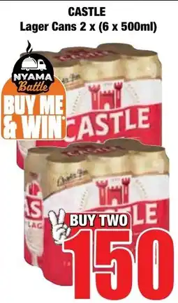 Boxer Superstores Castle Lager Cans offer