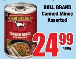 Boxer Superstores Bull Brand Canned Mince Assorted offer