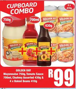 Boxer Superstores Golden Ray Mayonnaise, Tomato Sauce, Chutney Assorted & Baked Beans offer