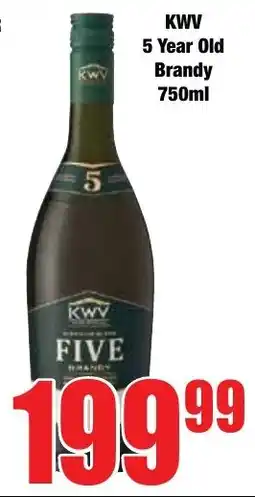 Boxer Superstores KWV 5 Year Old Brandy offer