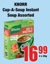 Boxer Superstores Knorr Cup-A-Soup Instant Soup Assorted offer