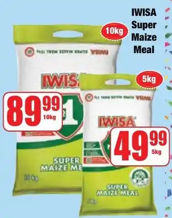 Boxer Superstores Iwisa Super Maize Meal offer