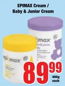 Boxer Superstores Epimax Cream/ Baby & Junior Cream offer
