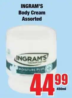 Boxer Superstores Ingram's Body Cream Assorted offer