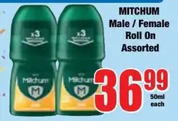Boxer Superstores Mitchum Male/ Female Roll On Assorted offer