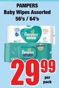 Boxer Superstores Pampers Baby Wipes Assorted offer