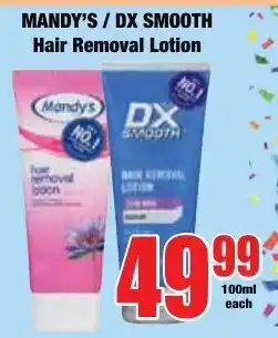Boxer Superstores Mandy's/ DX Smooth Hair Removal Lotion offer
