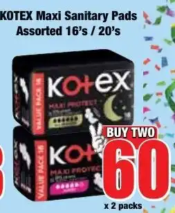 Boxer Superstores Kotex Maxi Sanitary Pads Assorted offer