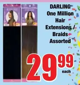 Boxer Superstores Darling One Million Hair Extensions/ Braids Assorted offer