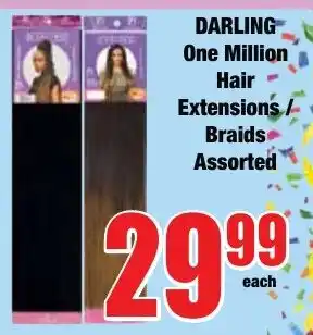 Boxer Superstores Darling One Million Hair Extensions/ Braids Assorted offer