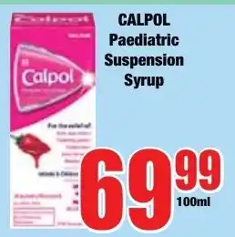 Boxer Superstores Calpol Paediatric Suspension Syrup offer