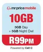 MRP Mr Price Mobile Data-10GB offer
