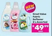 Game Great Value Fabric Softener Assorted-2L offer