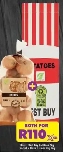 Shoprite Class 1 Best Buy Potatoes + Class 1 Onion offer