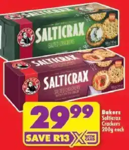 Shoprite Bakers Salticrax Crackers offer