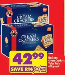Shoprite Bakers Cream Crackers Value Pack offer