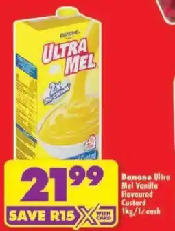 Shoprite Danone Ultra Mel Vanilla Flavoured Custard offer