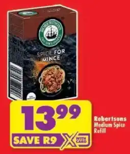 Shoprite Robertsons Medium Spice Refill offer