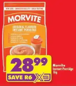 Shoprite Morvite Instant Porridge offer