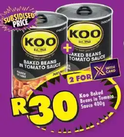 Shoprite Koo Baked Beans in Tomato Sauce offer