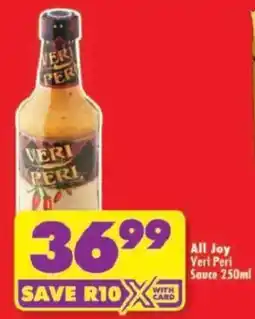 Shoprite All Joy Veri Peri Sauce offer
