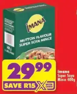 Shoprite Imana Super Soya Mince offer