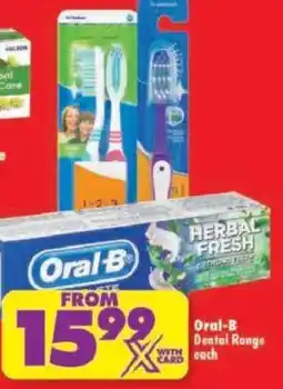 Shoprite Oral-B Dental Range offer