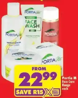 Shoprite Portia M Face Care Range offer