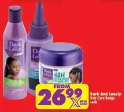 Shoprite Dark And Lovely Hair Care Range offer