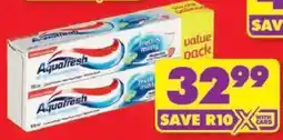 Shoprite Aquafresh Toothpaste Value Pack offer