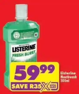 Shoprite Listerine Mouthwash offer
