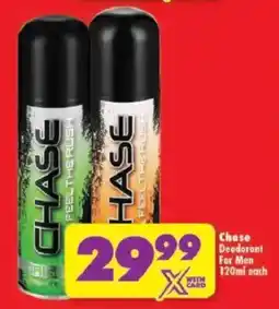 Shoprite Chase Deodorant For Men offer