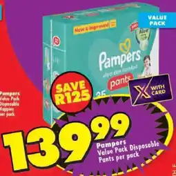 Shoprite Pampers Value Pack Disposable Pants offer