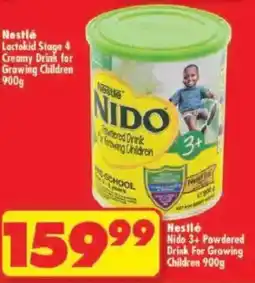 Shoprite Nestlé Nido 3+ Powdered Drink For Growing Children offer
