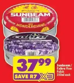 Shoprite Sunbeam/ Cobra Floor Polish offer